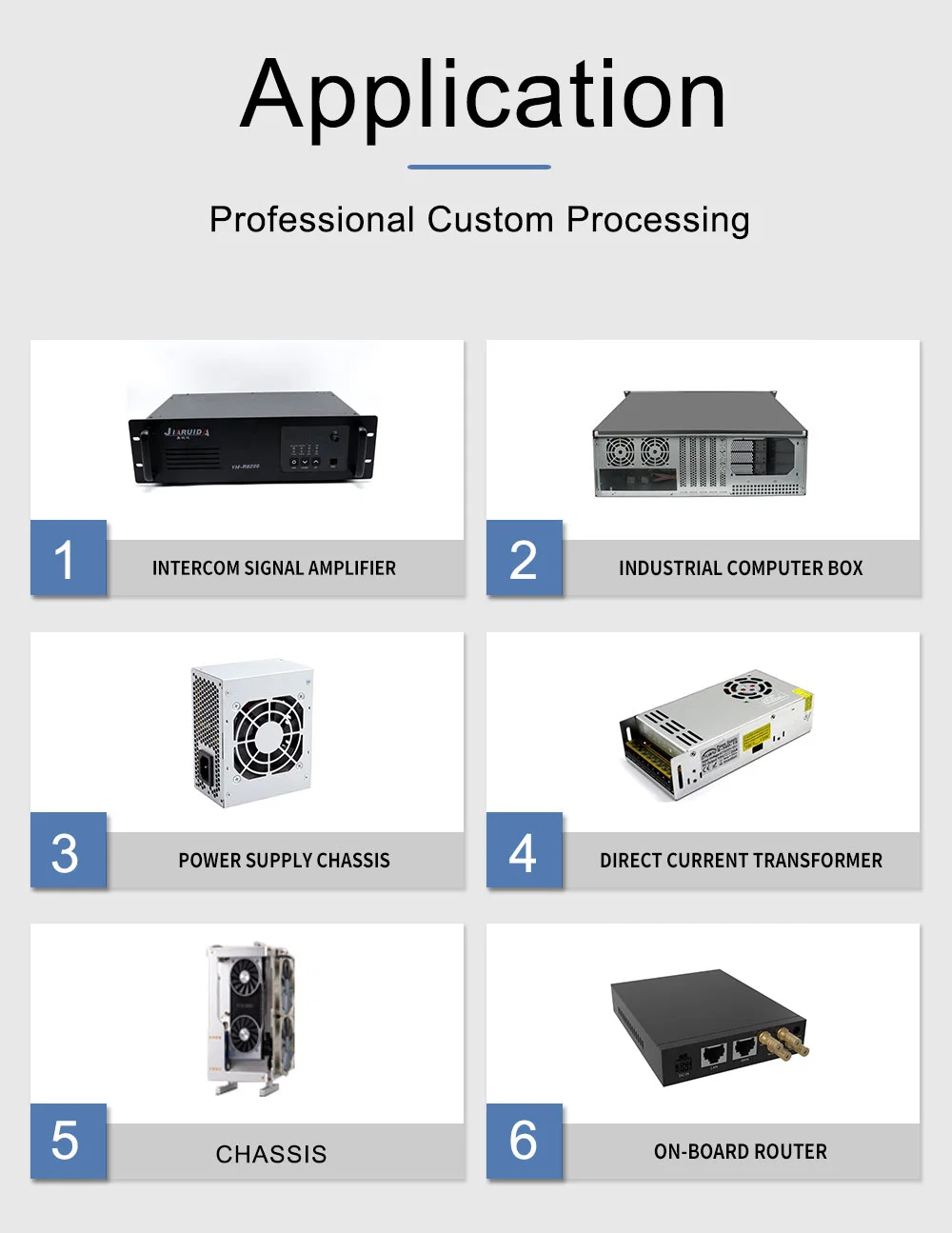 Custom Metal Sheet Fabrication Battery Case Aluminum Electronic Enclosure